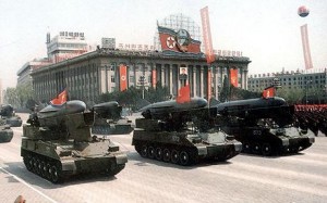 North Korean arms on display