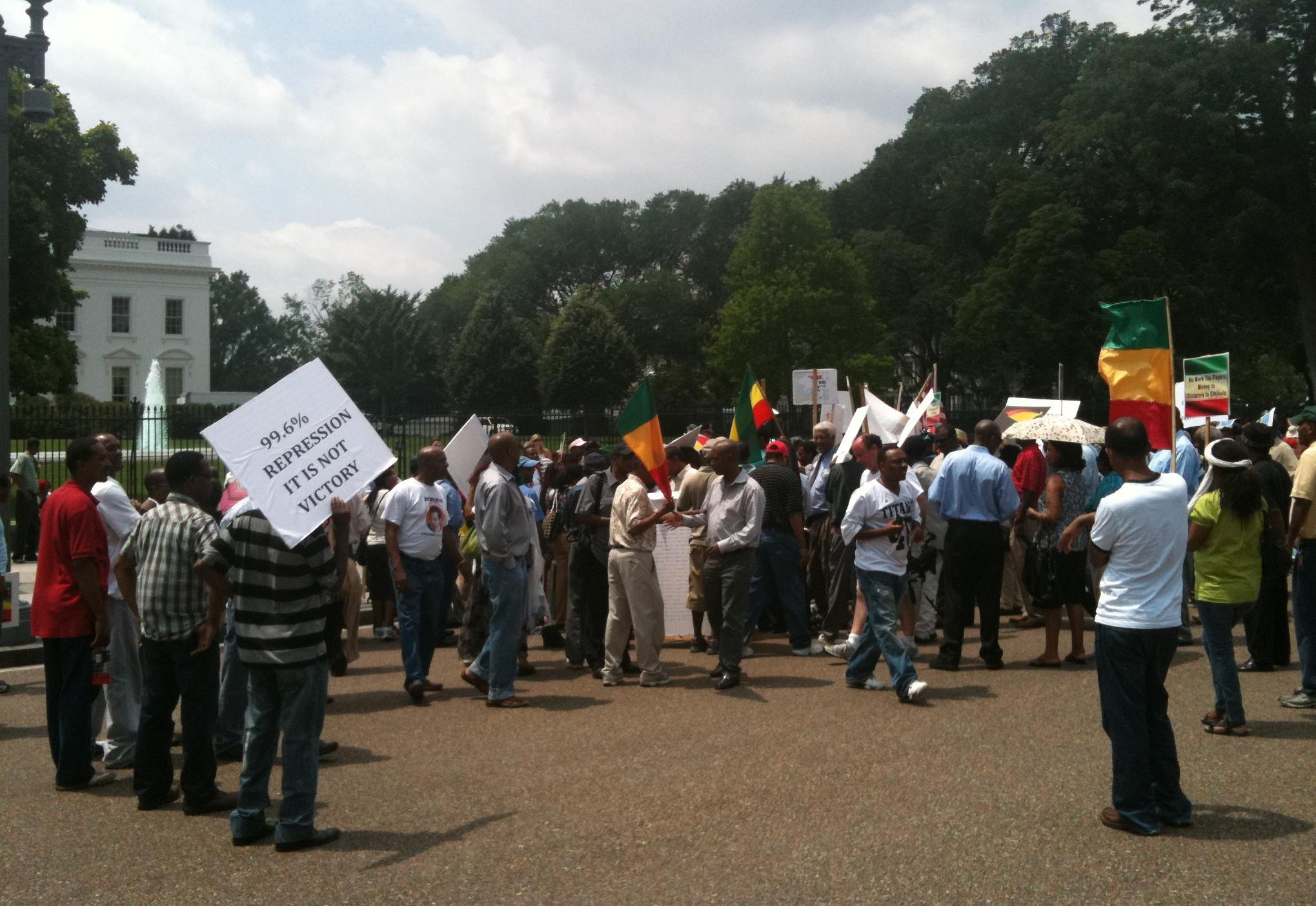 Protesters Speak Out Against U.S. Support for Ethiopian Government