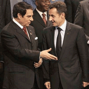 Ben Ali, Sarkozy