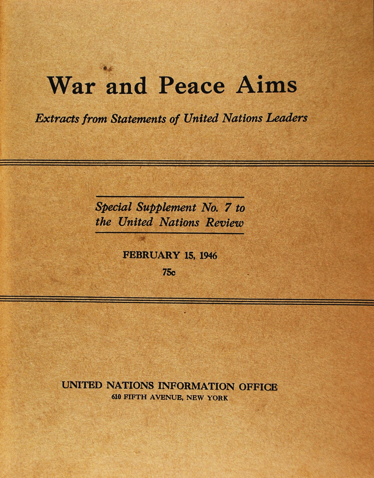 UN Origins Project Series, Part 5: Sharpening the Teeth of Peace
