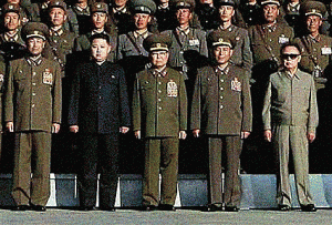 Kim Jong-un, his father Kim Jong-il, and military.
