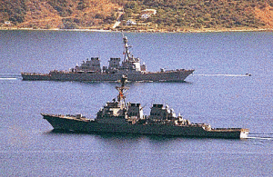 Iranian warships.