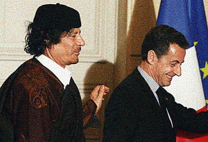 Sarkozy Gaddafi
