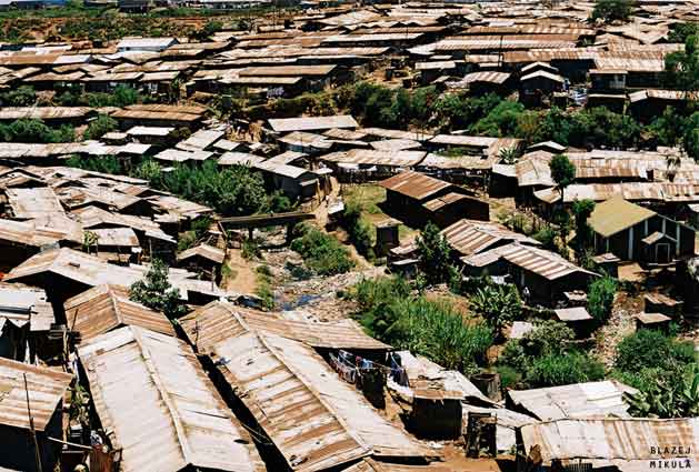 Nairobi's Kibera slum. Courtesy Wikimedia Commons