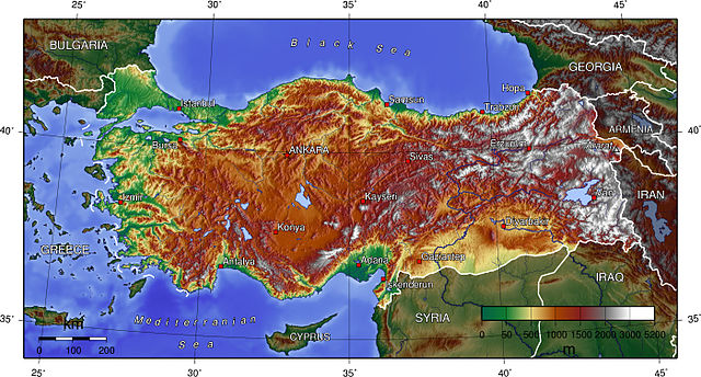 Turkey. Courtesy Wikimedia Commons