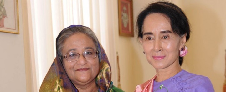 Bangladesh Prime Minister Sheikh Hasina and Aung San Suu Kyi