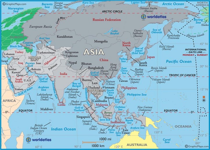 China has claimed sovereignty over almost the entire South China Sea. (Image: World Atlas)
