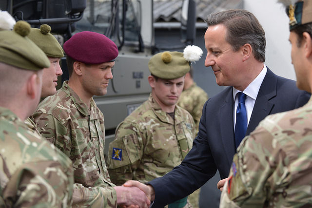 David Cameron greets the Scottish military. What will the foreign policy of a free Scotland look like? (Photo: Crown Copyright / Flickr)