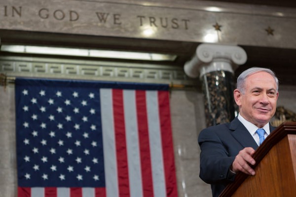 MERIP-American-Flag-behind-Benjamin-Netanyahu-SpeakerBoehner-600x400