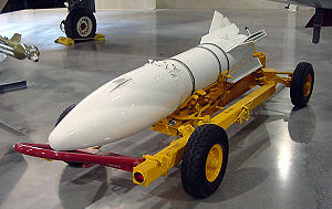 A nuclear air-to-air missile, to be launched by jet fighters. (Photo: Wikipedia)