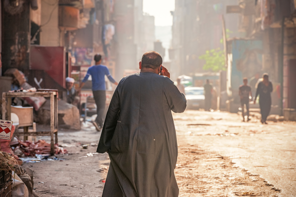 Garbage-strewn streets in Cairo, Egypt, 2018 (Shutterstock)